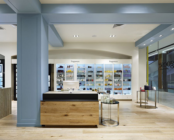 PHARMACIES! Blue Goose pharmacy by Red Design Group, Melbourne 