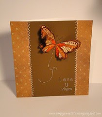 Mother Day Butterfly Card
