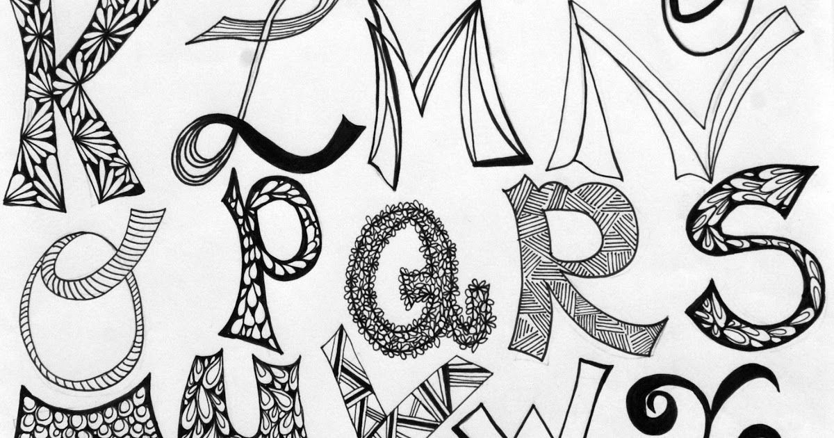 Download Free 35 Trends For Creative Alphabet Drawing Design SVG Cut Files