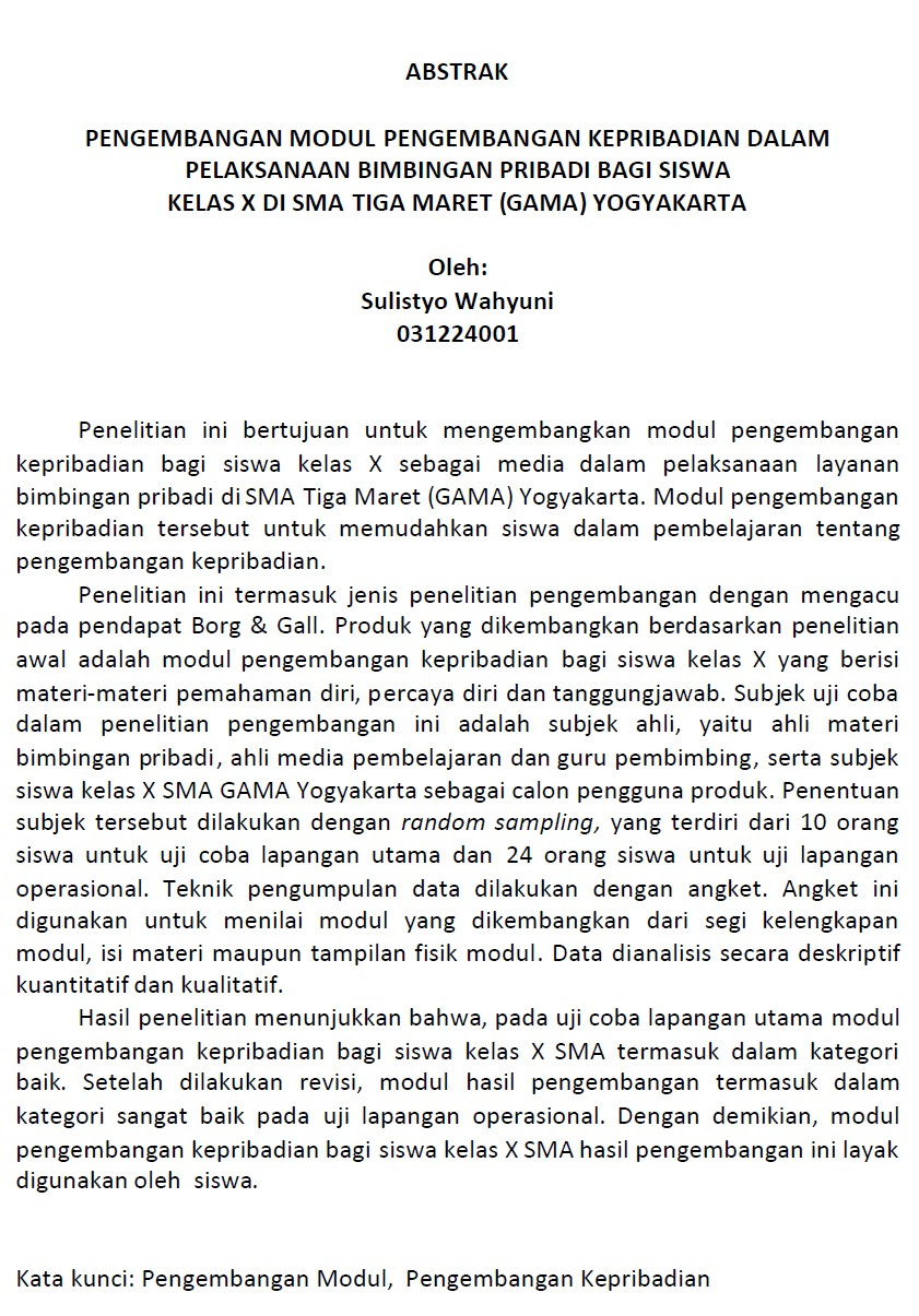 Proposal Skripsi Pendidikan Anak Usia Dini Kumpulan Berbagai Skripsi