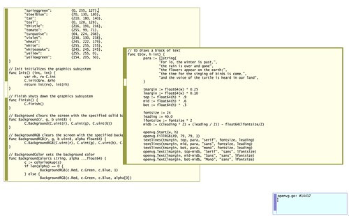 Sam editing openvg files on the Raspberry Pi