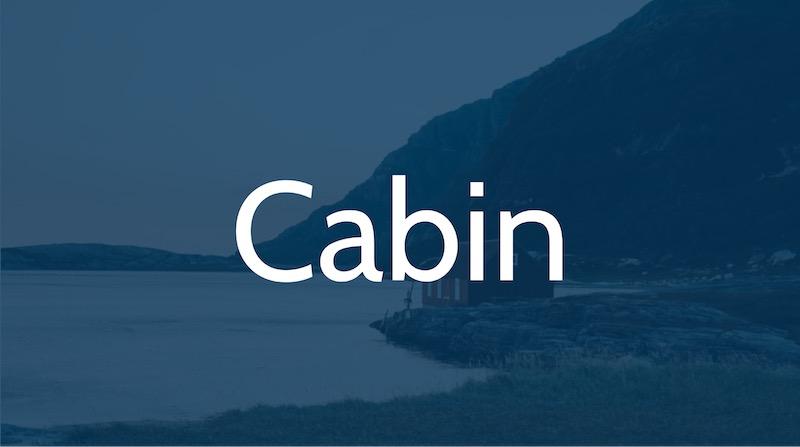 Free Elegant Fonts - Cabin
