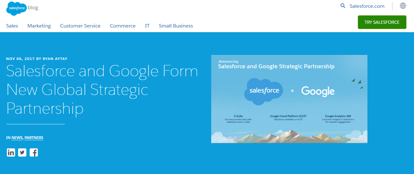 Salesforce and Google Partnership