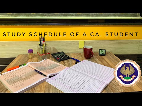 Daily study plan before the CA Foundation exam dates 