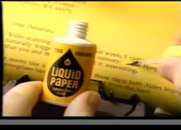 How Did Everyone Know About Liquid Paper