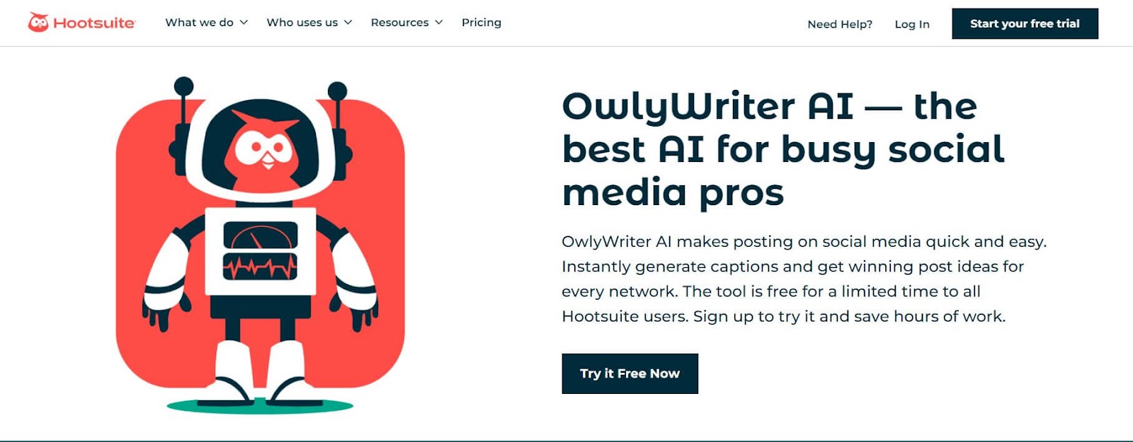 HootSuite’s OwlyWriter: AI Caption Generator for Instagram