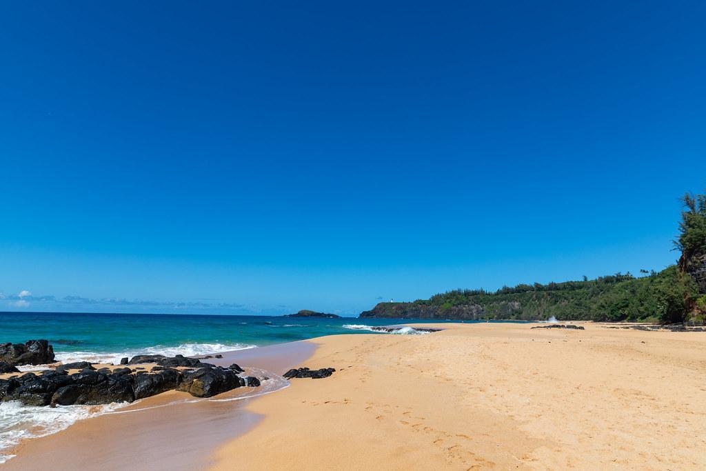 beach and yellow sand