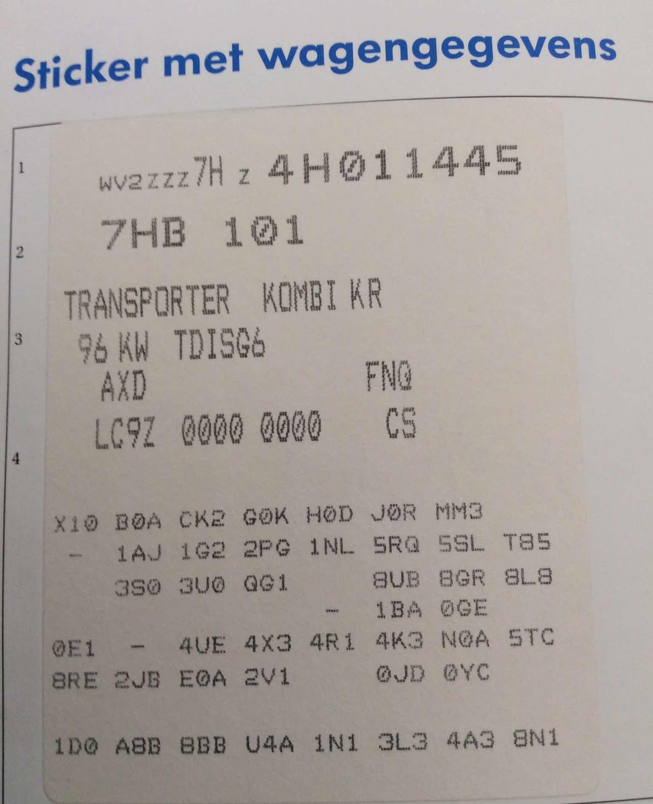 Mickel Moen / VW T5 van Dc naar Camper Codes T5