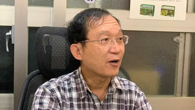 小儿科医师林应然谈第一线诊所医师如何因应疫情。(记者 黄春梅摄)