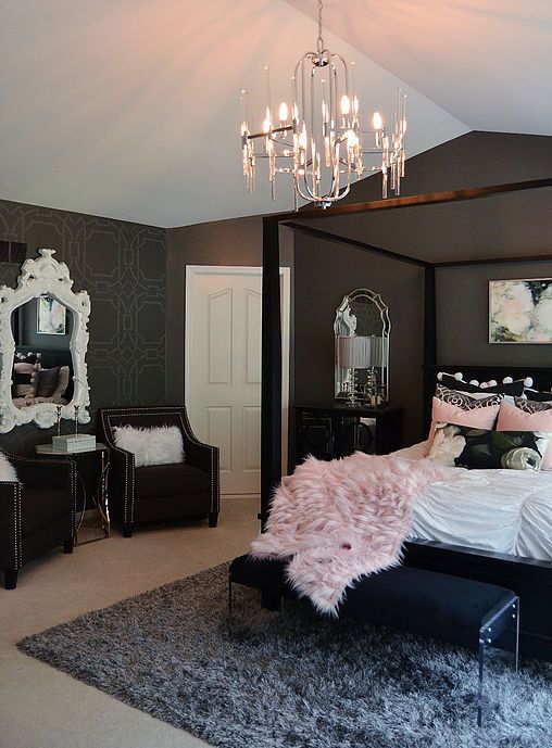 Pink and Black Bedroom Ideas for Adults