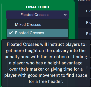 Description about the Floated Cross instruction.