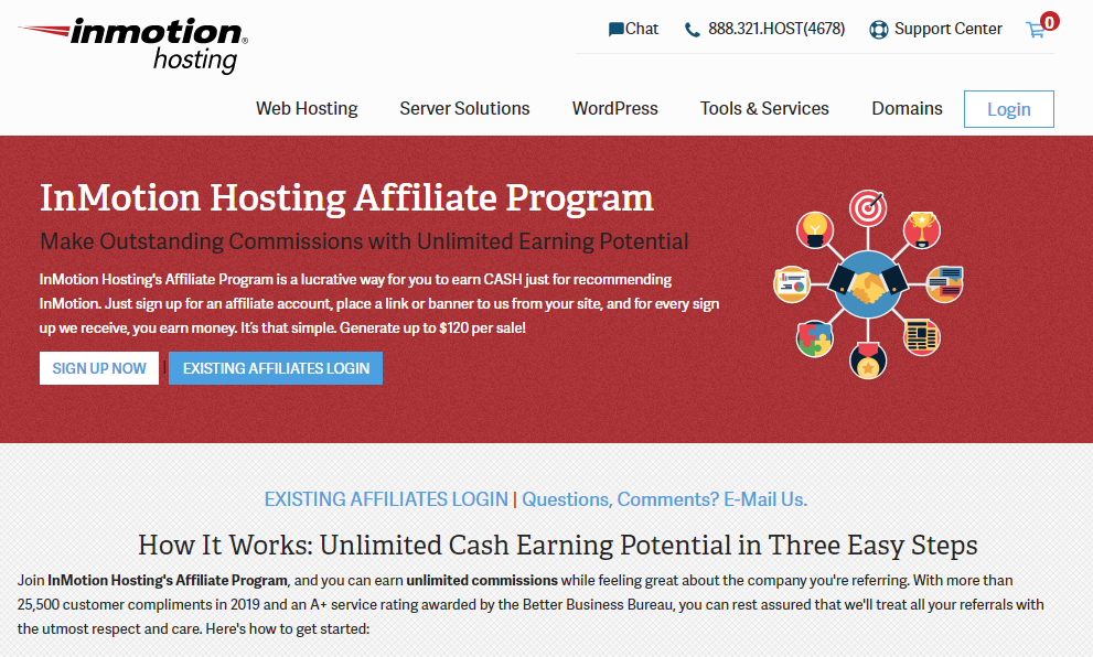 Inmotion affiliate marketing program