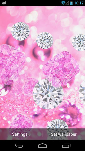 Download Pink Diamonds Live Wallpaper apk