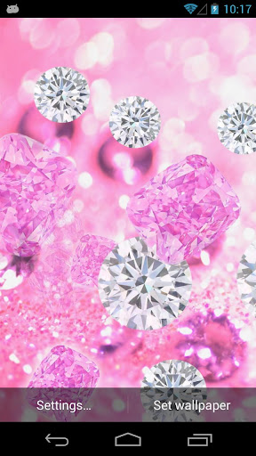 Pink Diamonds Live Wallpaper apk