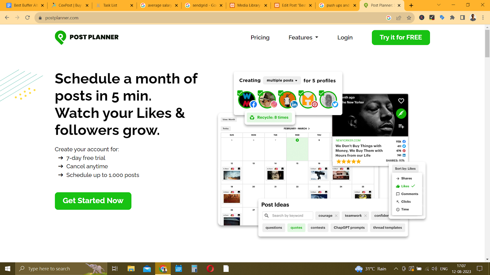 Post Planner - Buffer Alternative