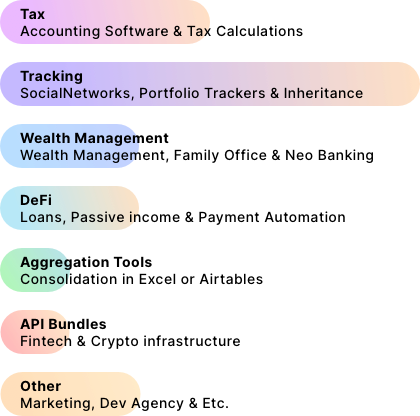 clients building apps on vezgo