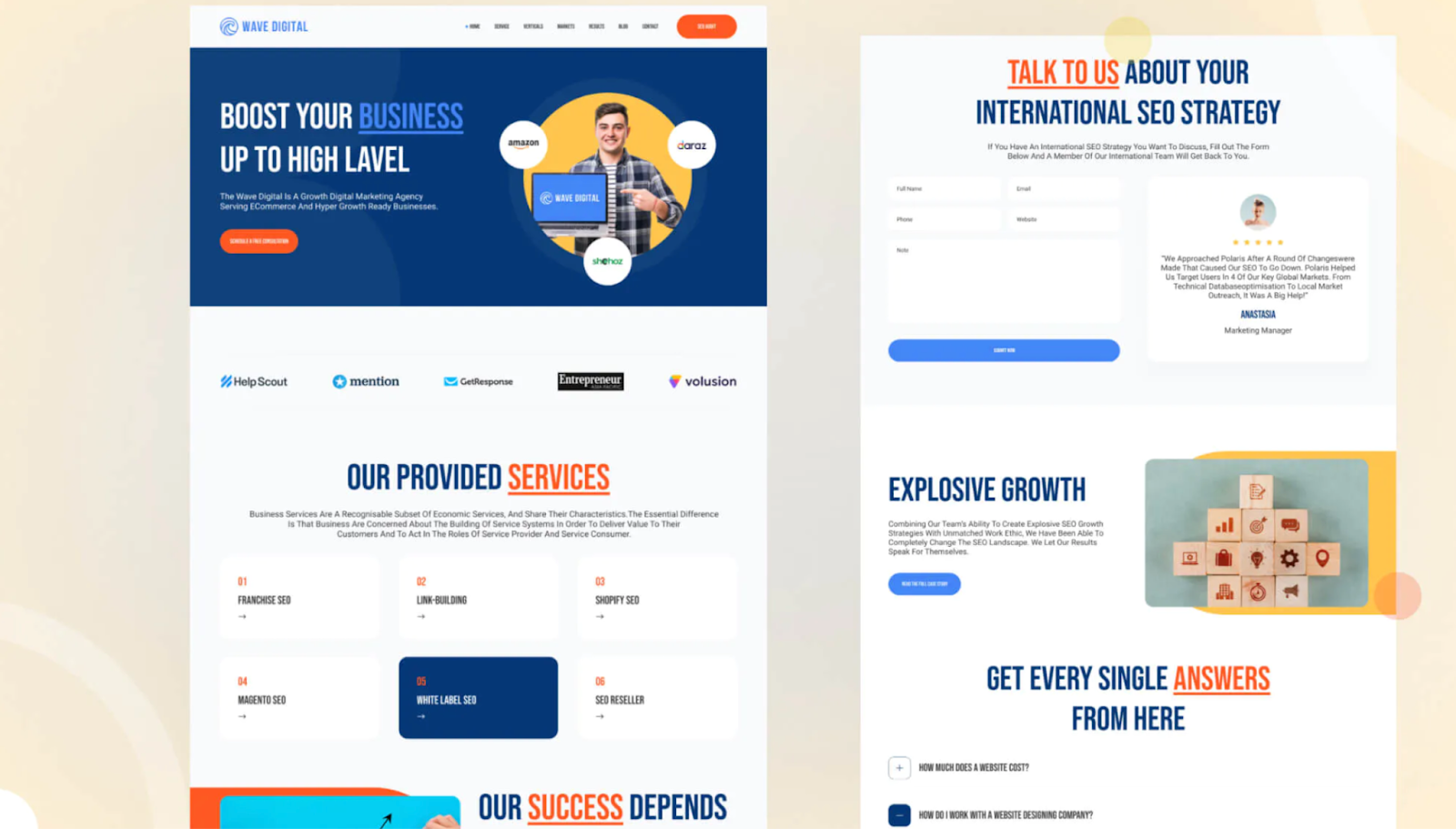 Marketing Agency WordPress Templates 