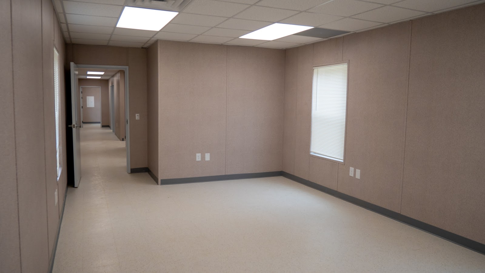 Interior of an outpatient drug treatment center in a modular building