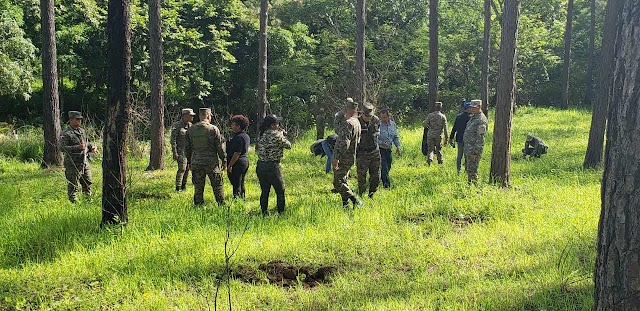 Miembros del Ejército siembra más de 12 mil árboles en la comunidad de Guayajayuco, ubicado en la zona fronteriza del país, provincia Elías Piña 