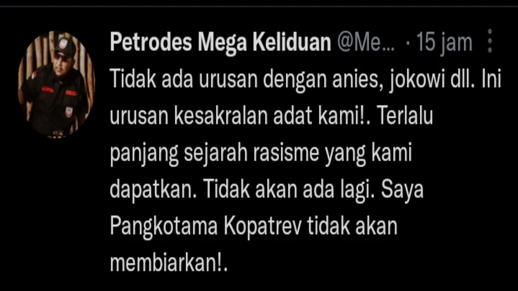 Publik Minta Ruhut Dipenjara, Petrodes Mega Keliduan: Jika Dia Tidak Dihukum Secara Negara, Maka Hukum Adat Akan Berlaku!