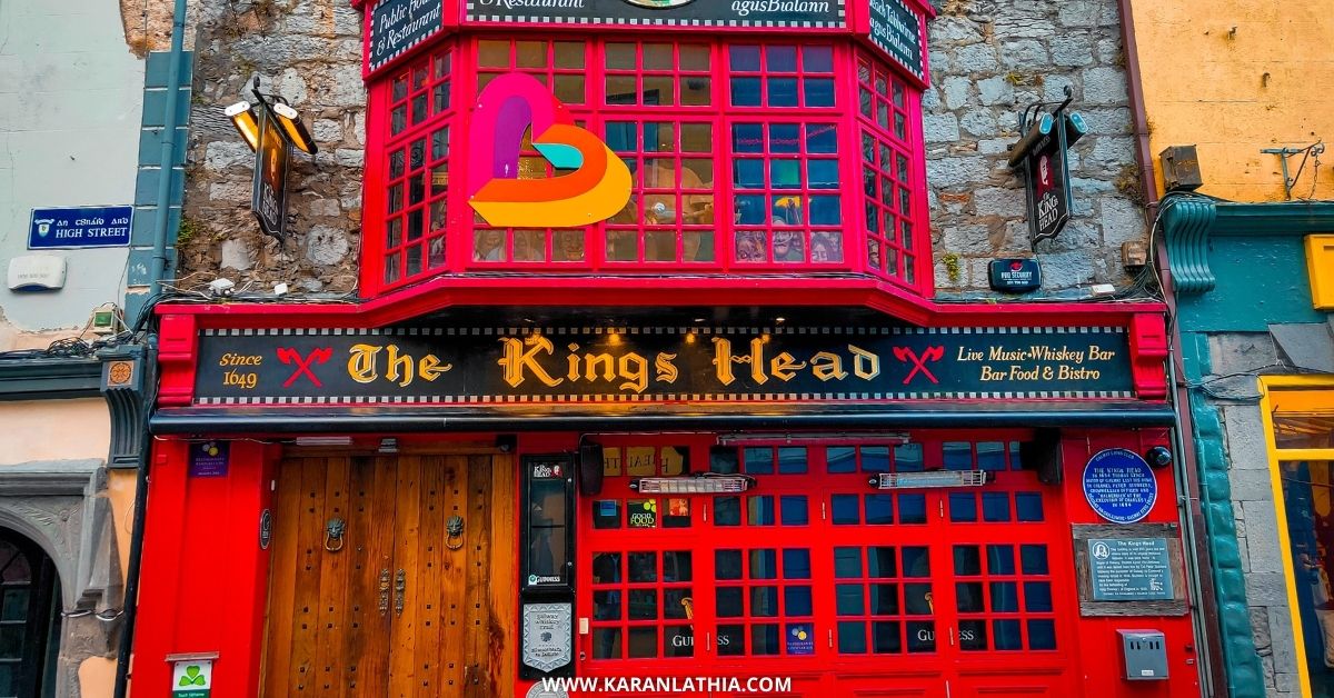 The King's Head is one of the most iconic pubs in Galway.