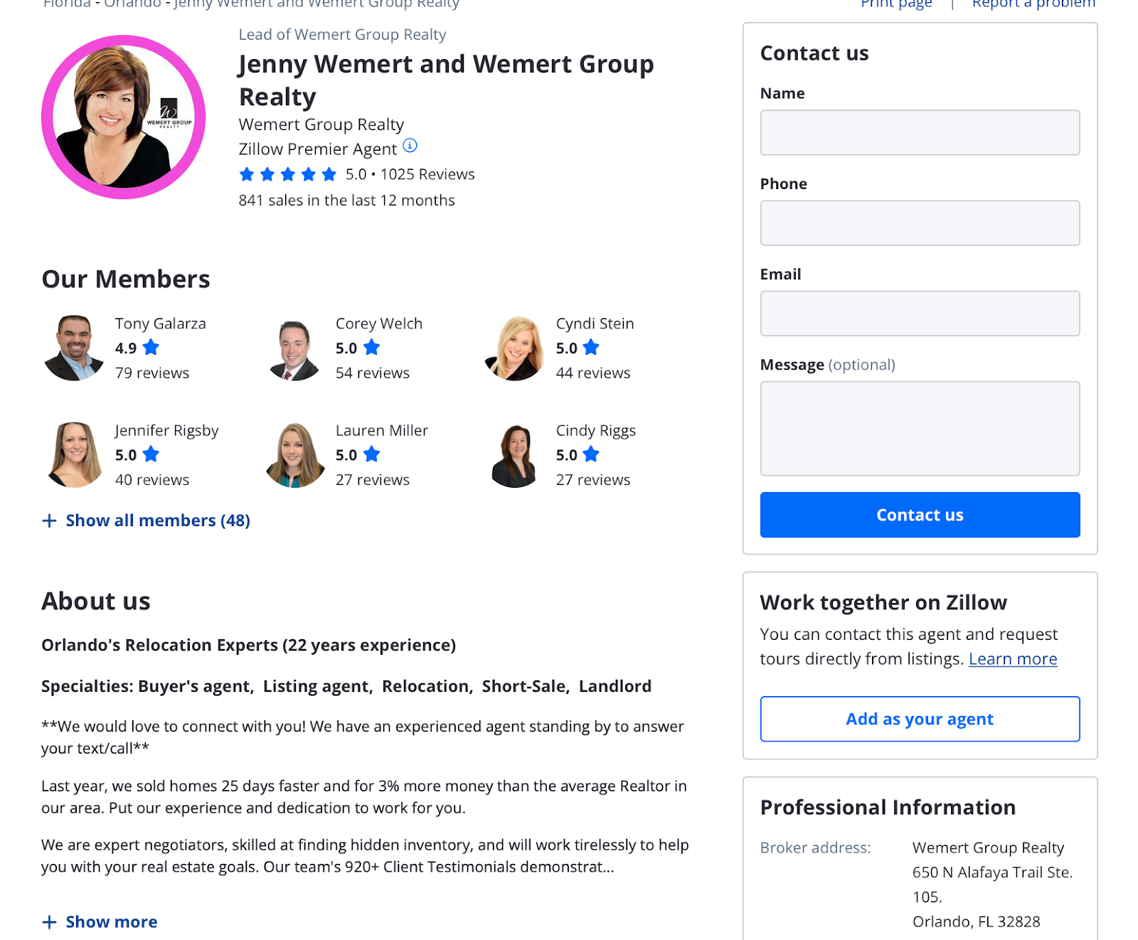 Real estate lead generation on Zillow