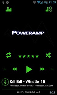 Download Poweramp Green Skin apk