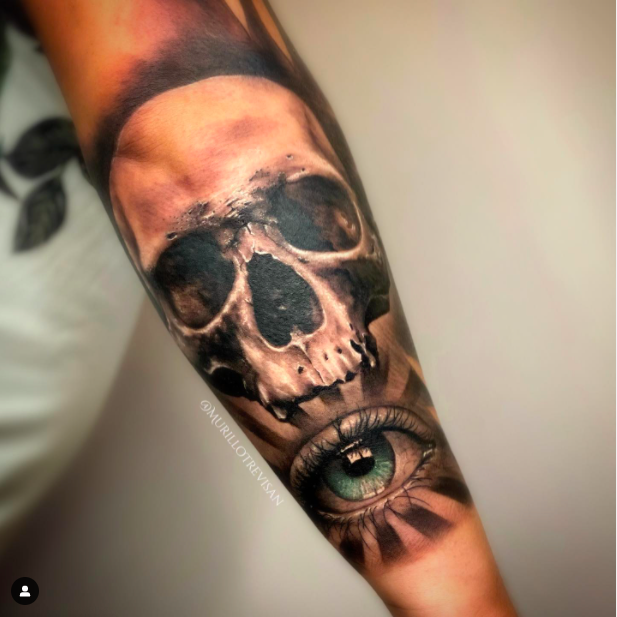 Eye With Skull Tattoo