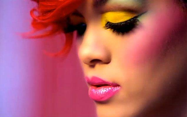 Image result for rihanna colorful makeup