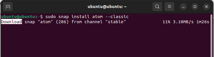 Install Atom Text Editor on Ubuntu 22.04 LTS
