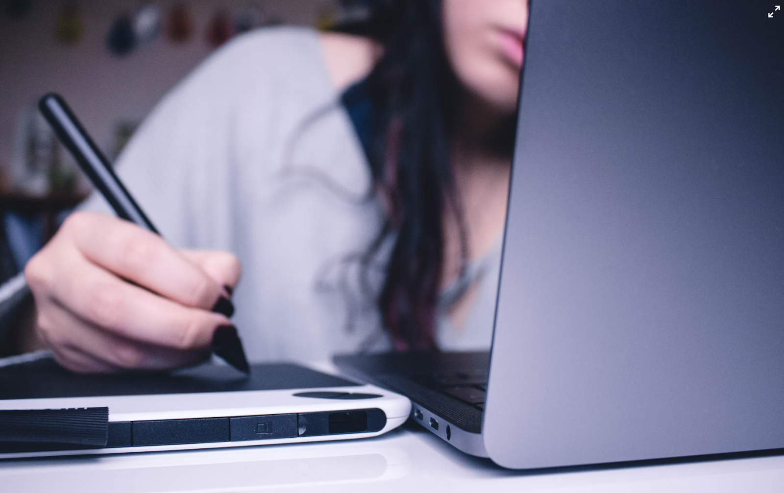 graphic designer working on laptop