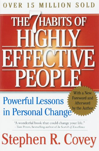 The 7 Habits of Highly Effective People by Stephen R. Covey book cover