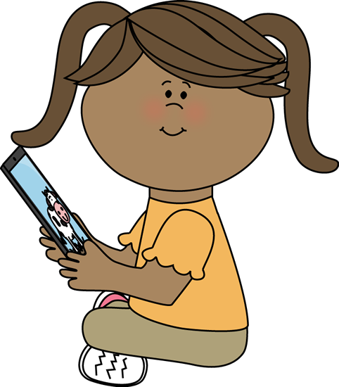 Image of Child holding tablet 