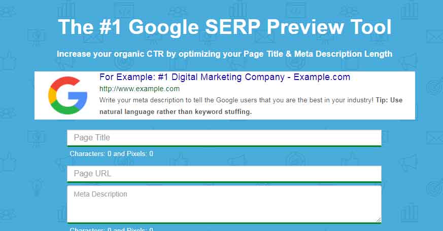 Google SERP Preview Tool | best website url length checker