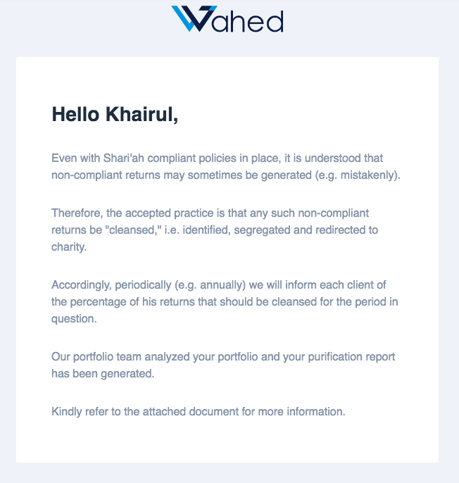 Wahed invest portfolio