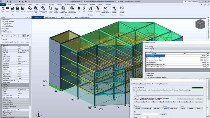 Phần mềm tính toán kết cấu Tekla