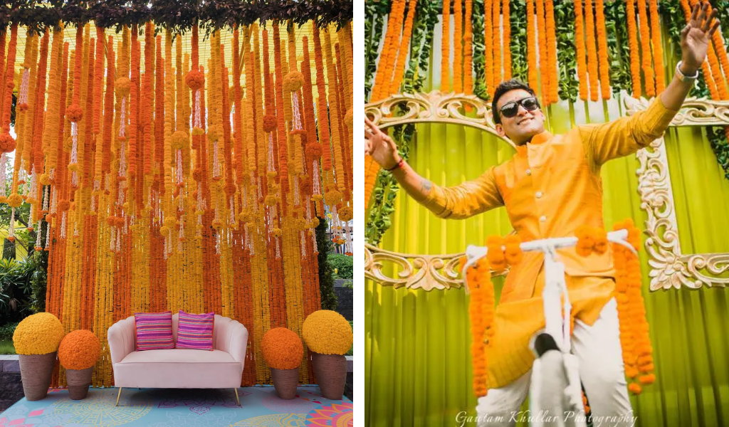 Top 6 Background Haldi Ceremony Decoration Ideas | My Beautiful Adventures