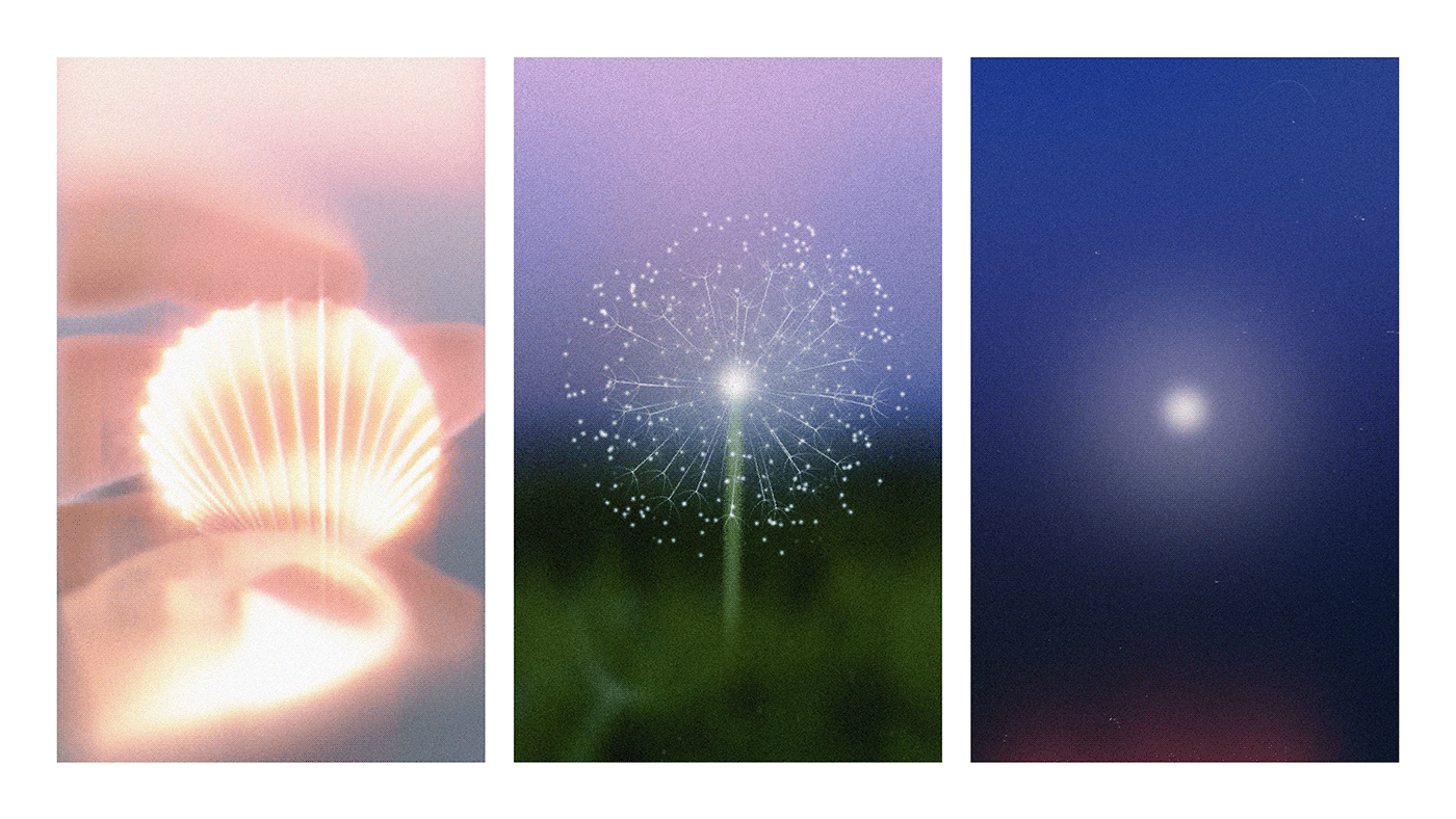 2D Animation andreas maris beach Campfire full moon gradients motion design summer 24 hours of summer dandelion