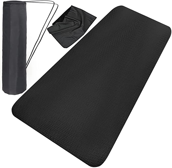 Exercise Equipment Mat - for Treadmill, Stationary Bike, Elliptical, Gym Equipment Waterproof Mat, Jump Rope Mat Use On Hardwood Floors and Carpet Protection