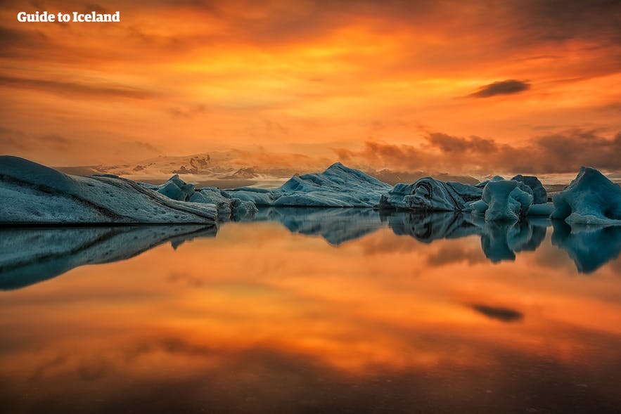 Glacier Lagoon in the south of Iceland