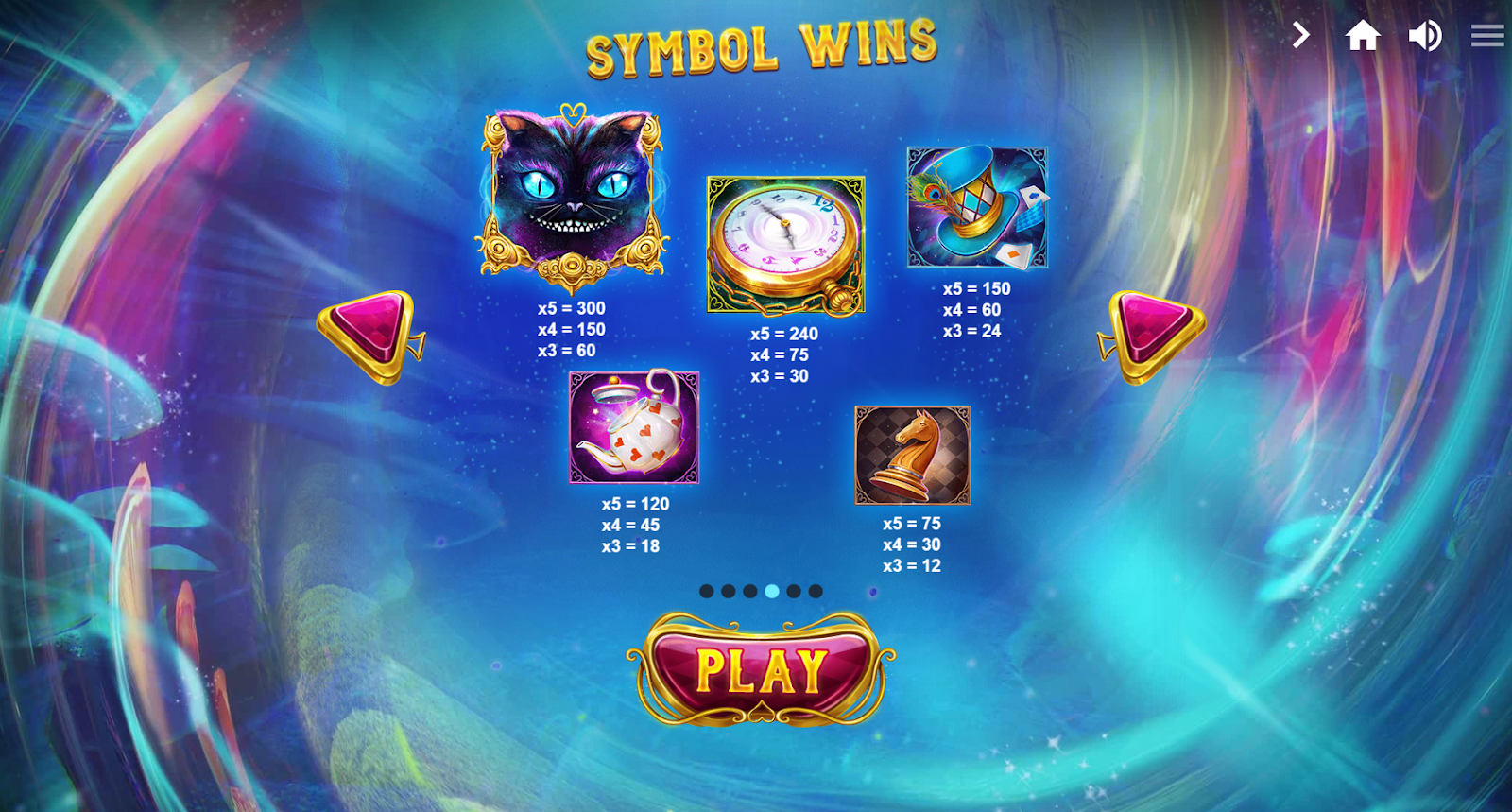 The Wild Hatter is a slot game win some interesting symbol wins 