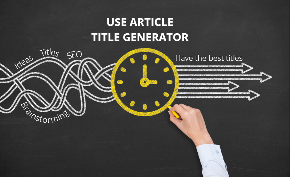 You can save a large amount of time with an article title generator