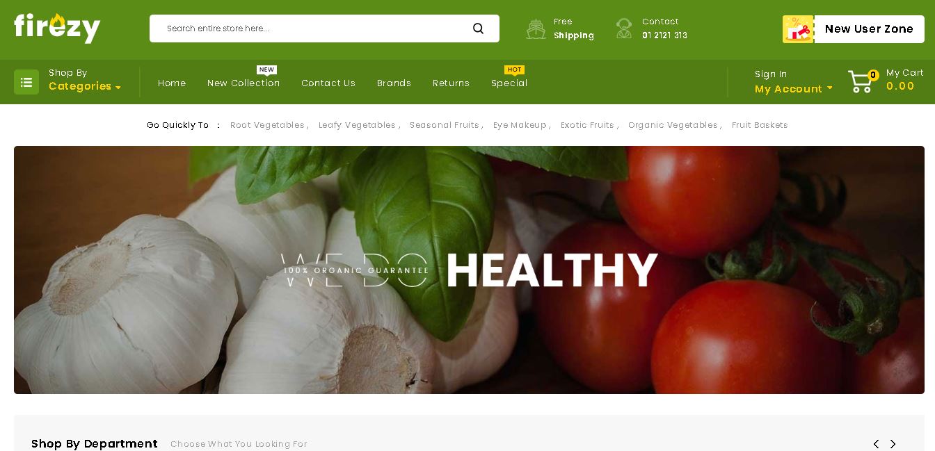 Fruits and vegetables magento theme firezy