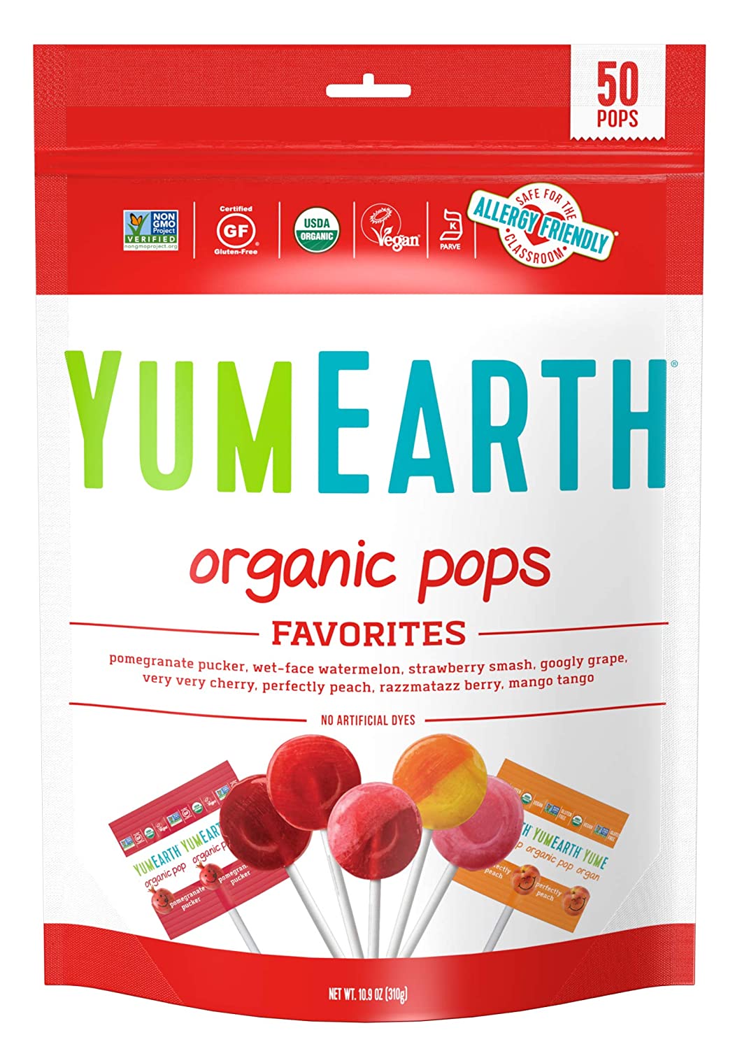 Organic Fruit Flavored Pops