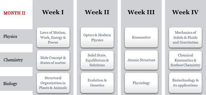 NEET study plan Month 2