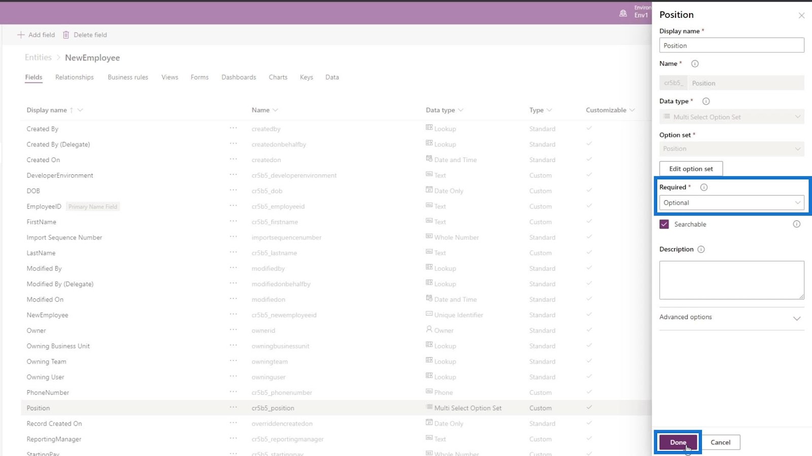 PowerApps form