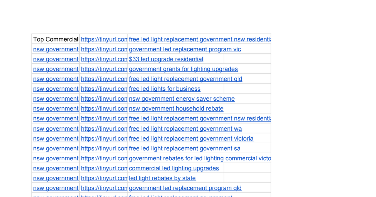 Led Government Rebate