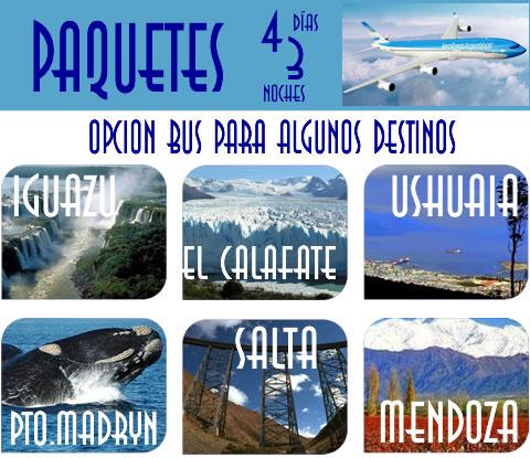 Argentina- Informacion Turistica, Tours Y Excursiones en los principales  centros turisticos de Argentina