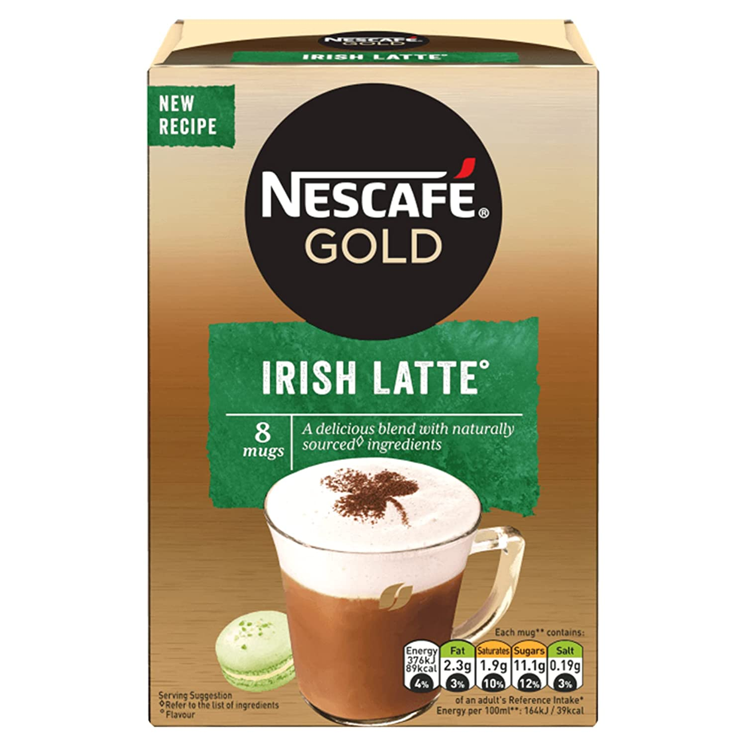 Nescafe Irish Latte 8 Sachets Pack coffee powder drink