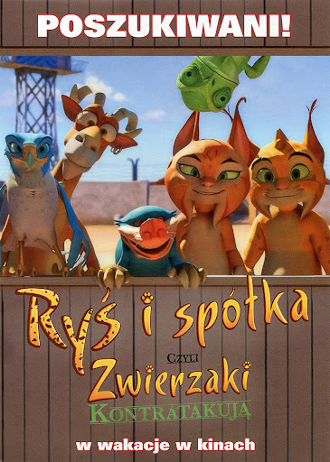 Tył ulotki filmu 'Ryś i Spółka'